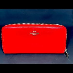 Red coach wallet Like brand new
